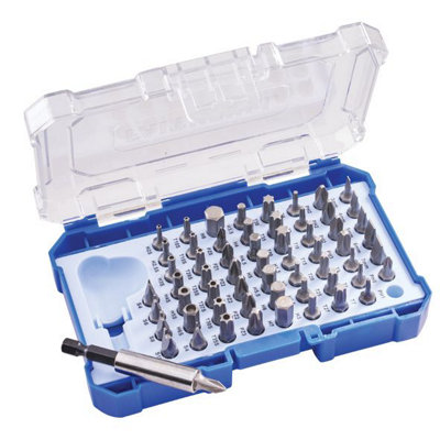 Faithfull Chrome Vanadium Security Screwdriver Bit Set (61 Pieces) - XMS24SECSET