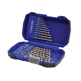 Faithfull - Cobalt HSS Drill Set M35 1-10mm 19 Piece