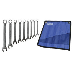 Faithfull - Combination Spanner Set with Roll, 9 Piece
