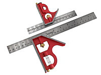 Faithfull  Combination Square Twin Pack 150mm (6in) & 300mm (12in) FAICS300TP