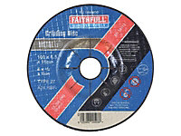 Faithfull  Depressed Centre Metal Grinding Disc 100 x 6.5 x 16mm FAI1006MDG
