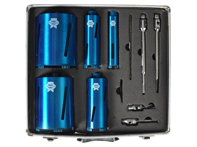 Faithfull Diamond Core Drill Kit & Case Set Of 11