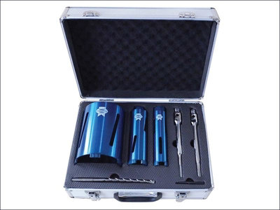 Faithfull - Diamond Core Drill Kit & Case Set of 7