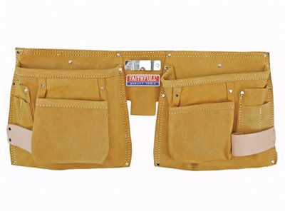 Faithfull  Double Tool & Nail Pouch FAIDTNP3