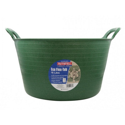 Seau Recyclé Résistant Chocs Faithfull Eco Flex Baignoire Multi-Usage, Durable Et Durable Seau Résistant 150 Kg