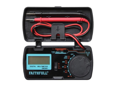Faithfull EM3081 Pocket Portable Multimeter FAIDETPOCKET