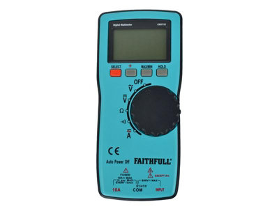 Faithfull EM3722 Auto-Range Digital Multimeter FAIDETAUTO