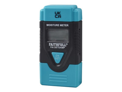 Faithfull EM4806 Damp & Moisture Meter LCD Display FAIDETDAMP