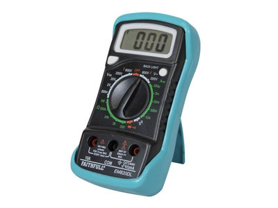 Faithfull EM820DL Multimeter LCD Display FAIDETMULTI