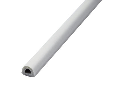 Faithfull EPDM Draught Excluder - 24M White Weatherproof Seal for Doors and Windows