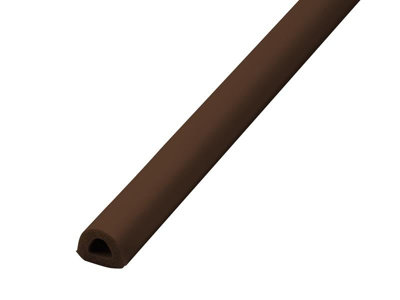 Faithfull EPDM Draught Excluder Seal for Doors and Windows - 24M Brown 9 x 7.5mm
