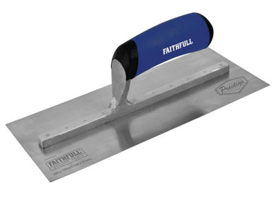 Faithfull Prestige Plastering Trowel - 350x120mm (14x4.75 Inch), 0.6mm Blade, Multi-Color Handle, Professional Plaster Tool 4 thumbnail image