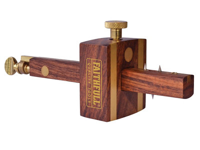 Faithfull FAIRCOMB Hardwood and Bass Combination Gauge - Screw Adjustment