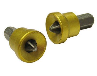 Faithfull FAISBPH2DW Drywall Screwdriver Adaptor and PH2 Bits X4 Bits