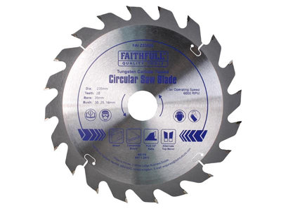 Faithfull FAIZ23520 TCT Circular Saw Blade 235 x 35mm x 20T POS FAIZ23520