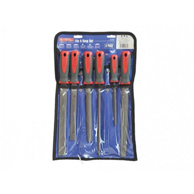 Faithfull File And Rasp Set, 6 Piece Multi Colour (One Size)