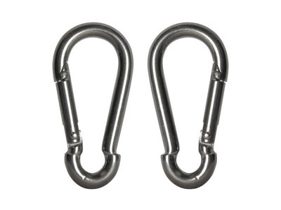 Faithfull - Fire Brigade Snap Hook Stainless Steel 6mm (Pack 2)