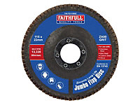 Faithfull  Flap Disc Zirconia A80 115mm Jumbo FAIFD11580Z