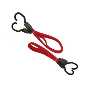 Faithfull - Flat Bungee Cord 76cm (30in) Red 2 Piece