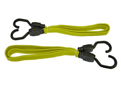 Faithfull Flat Bungee Cord 90cm 36in Yellow 2 Piece FAITDBUNG36