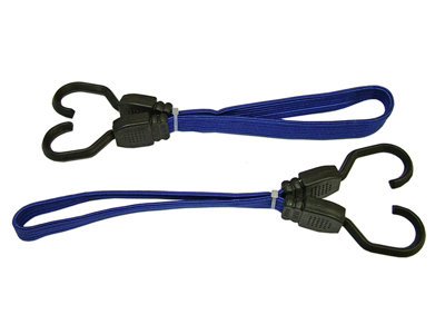 Faithfull Flat Bungee Flat Cord 46cm 18in Blue 2 Piece FAITDBUNG18