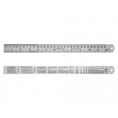Faithfull Flexible Stainless Steel Rules Multi Colour (300mm x 25mm x 0 ...
