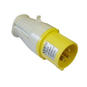 Faithfull FPPPLUG110 110v Replacement Yellow Plug 16 Amp
