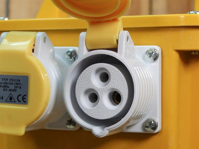 Faithfull FPPTRAN33A 110v Twin Socket Work Site Transformer 3.3 KVA Heavy Duty - 4