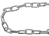 Faithfull - Galvanised Chain Link 6mm x 15m Reel - Max. Load 250kg