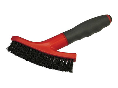 Faithfull Grout Scrubbing Brush with Soft Grip Handle for Effective Cleaning