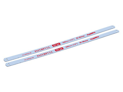 Faithfull  Hacksaw Blades 300mm (12in) x 24 TPI (Pack 2) FAIHSB30024