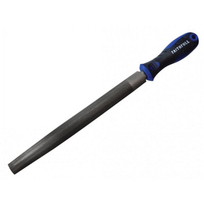 Faithfull Half-round Second Cut File, Handled Multi Colour (250mm (10in))