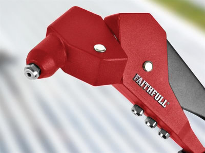 Faithfull Heavy-Duty 360-Degree Rotating Head Riveter for Precision Repairs
