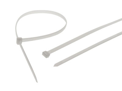 Faithfull Heavy-Duty Cable Ties White 9.0 x 1200mm (Pack 10) FAICT1200WHD