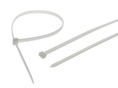 Faithfull Heavy-Duty Cable Ties White 9.0 x 600mm (Pack 10) FAICT600WHD