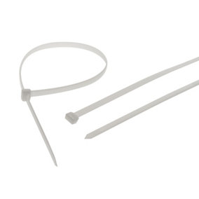 Faithfull Heavy-Duty Cable Ties White 9.0 x 600mm (Pack 10) FAICT600WHD