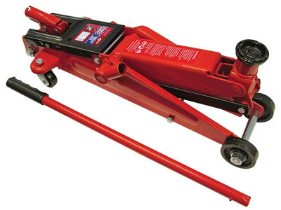 Faithfull Heavy-Duty Hydraulic Trolley Jack 2.5 Tonnes for SUVs and 4x4s