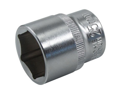 Faithfull Hex Socket 1/2in Drive 25mm FAISOC1225Q