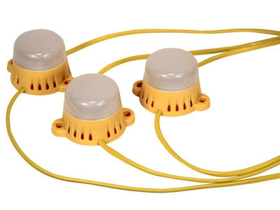 Faithfull HI-22LED-B Festoon Lights 10 LED Bulbs 110V 22m FPPSLFESTL22