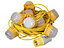 Faithfull HI-22LED-B Festoon Lights 10 LED Bulbs 110V 22m FPPSLFESTL22