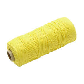 Faithfull - Hi-Vis Nylon Brick Line 100m (330ft) Yellow