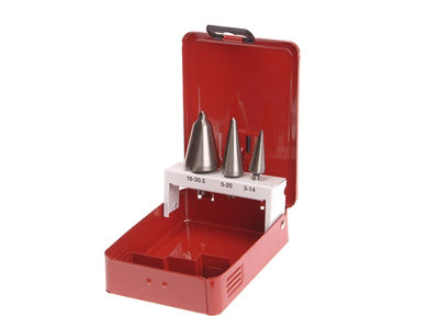 Faithfull  HSS Taper Drill Bit Set of 3 FAITDSET3