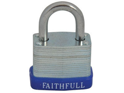 Faithfull - Laminated Steel Padlock 30mm 3 Keys