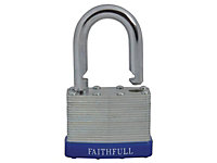 Faithfull - Laminated Steel Padlock 50mm 3 Keys
