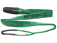 Faithfull - Lifting Sling Green 2 Tonne 60mm x 2m