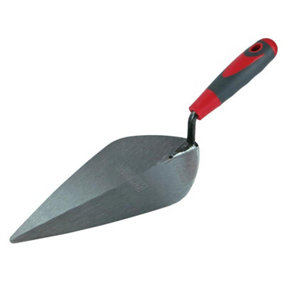 Faithfull London Pattern Brick Trowel Soft Grip Handle 10in FAISGTB10L