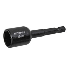 Faithfull - Magnetic Impact Nut Driver 13mm x 1/4in Hex