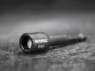 Faithfull - Magnetic Impact Nut Driver 8mm x 1/4in Hex - 3