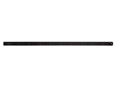 Faithfull Matt Black Stainless Steel Measuring Rule 1000mm FAIRUL1000MB
