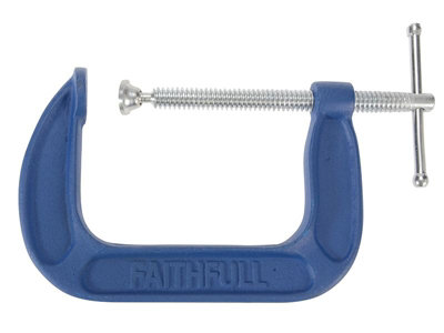 Faithfull Medium-Duty G-Clamp 100mm 4in FAIGMD4